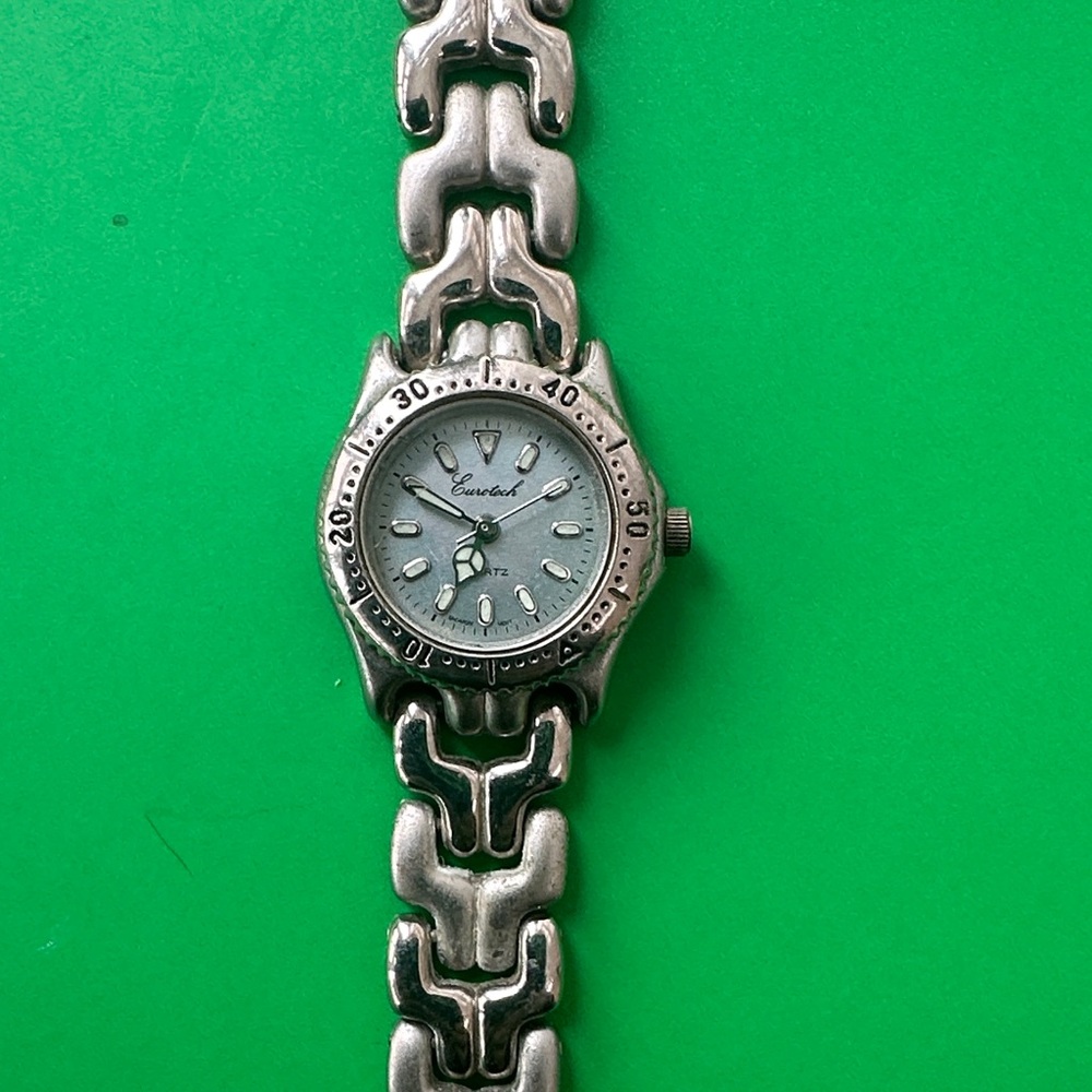 Silver Essentials Sport Watch with Link Band